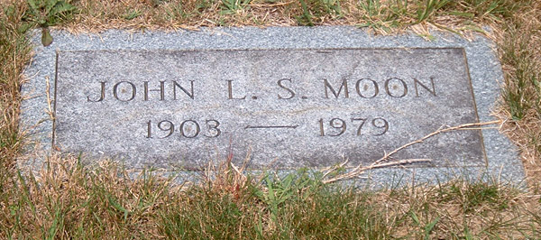 John L. S. Moon Gravestone