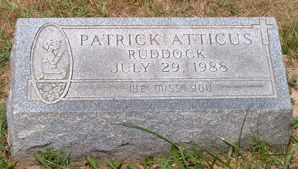 Patrick Atticus Ruddock Gravestone