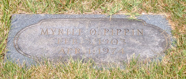 Myrtle O. Pippin Gravestone