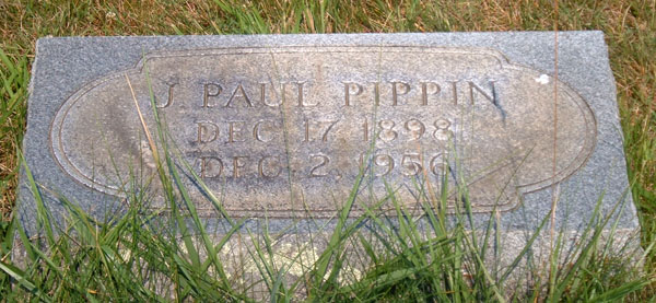 J. Paul Pippin Gravestone