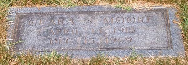 Clara S. Moore Gravestone