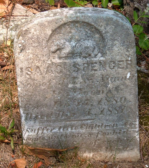 Isaac Spencer Moon Gravestone