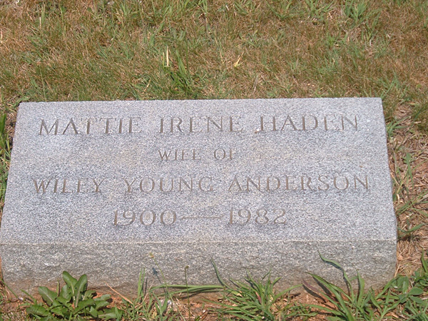 Mattie Irene Haden Anderson 