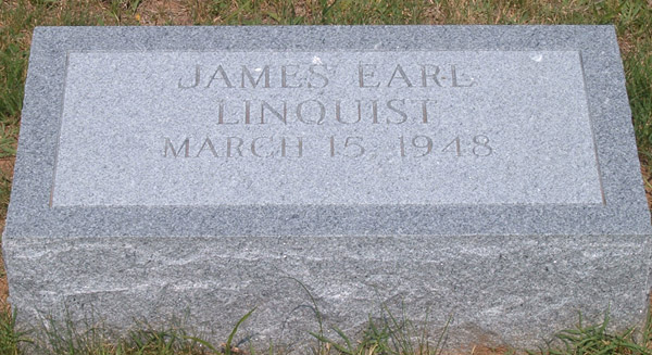 James Earl Linquist Gravestone