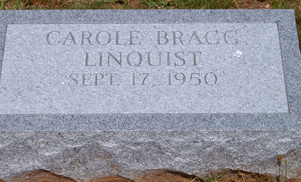 Carole Bragg Linquist Gravestone