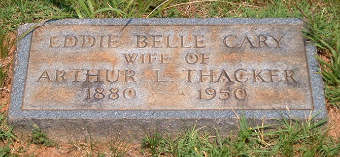 Eddie Belle Cary Thacker Gravestone