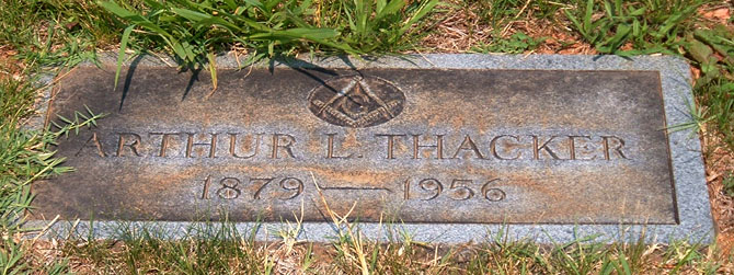 Arthur L. Thacker Gravestone