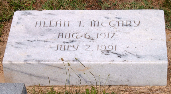 Allan T. McCary Gravestone