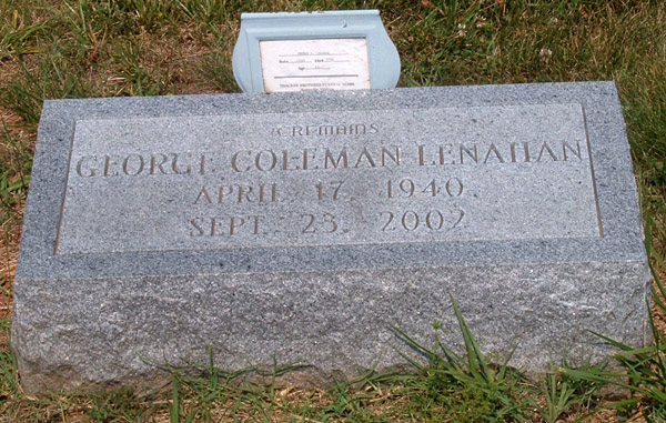 George Coleman Lenahan Gravestone
