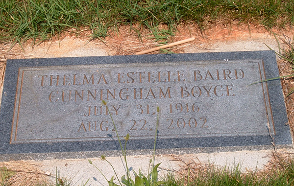 Thelma Estelle Baird Cunningham Boyce