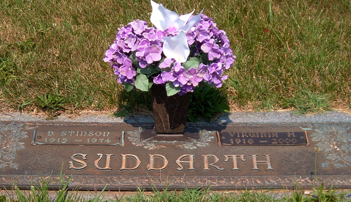 D. Stinson Suddarth and Virginia H. Suddarth Gravestone