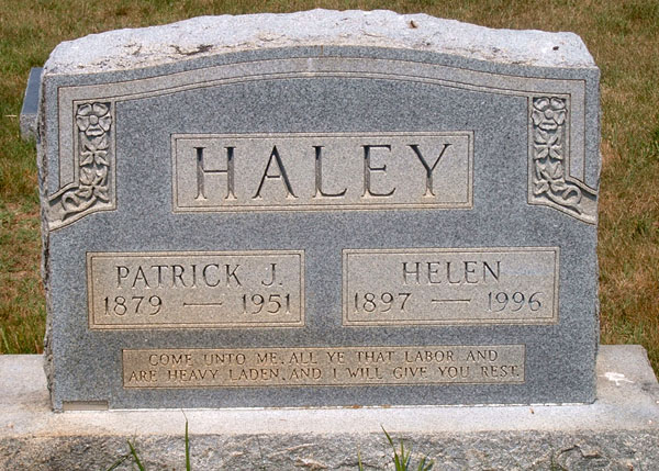Patrick J. Haley and Helen Haley