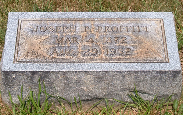 Joseph P. Proffitt Gravestone