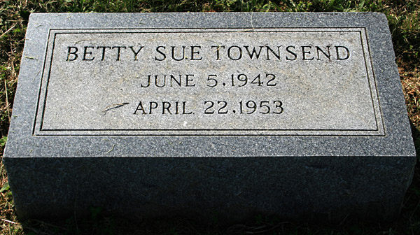 Betty Sue Townsend Gravestone
