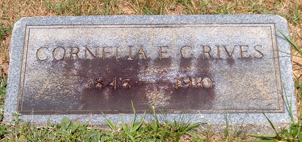 Corneila E. C. Rives Gravestone