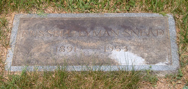Russell Lyman Snead Gravestone