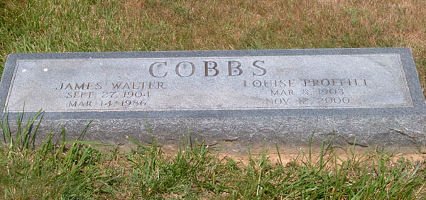James Walter Cobbs and Louise Proffitt Cobbs