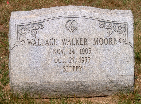 Wallace Walker Moore Gravestone