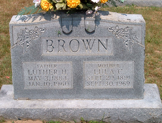 Luther H. Brown and Lula C. Brown