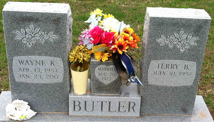 Wayne K. Butler and Terry B. Butler Gravestone