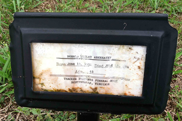 Ora B. Abernathy and Goldie M. Abernathy