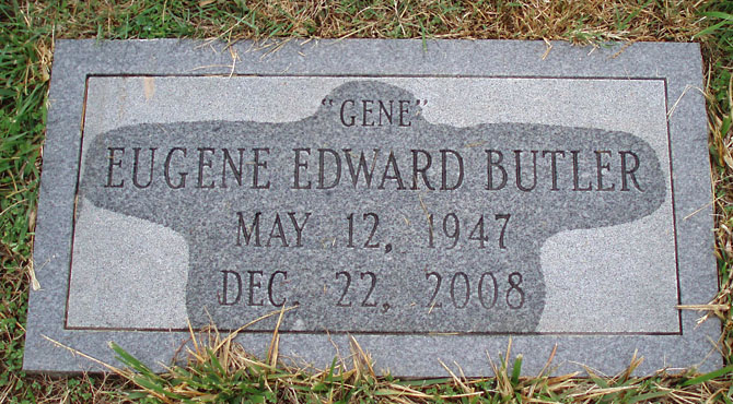Eugene Edward Butler Gravestone