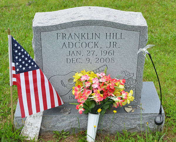Franklin Hill Adcock, Jr., Gravestone 