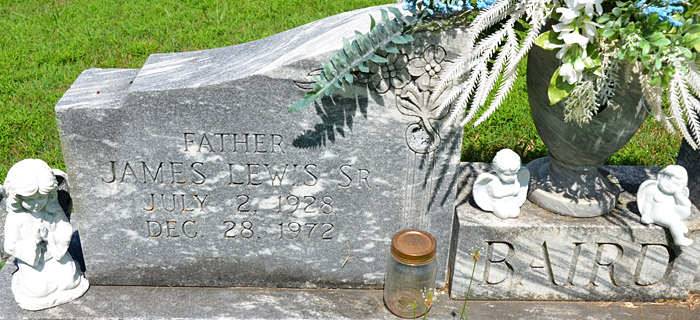 James Lewis Baird, Sr., Gravestone