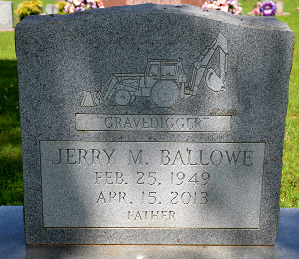 Jerry M. Ballowe Gravestone 