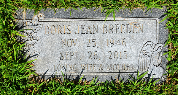 Doris Jean Breeden Gravestone 