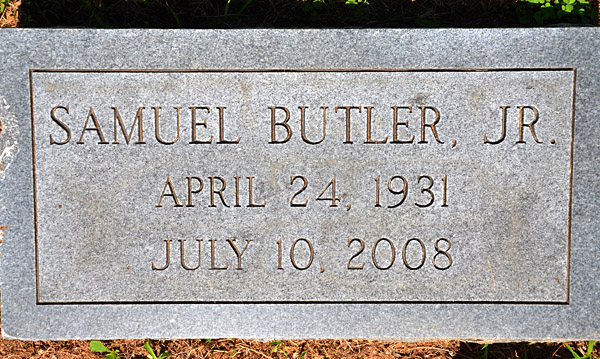 Samuel Butler, Jr., Gravestone 