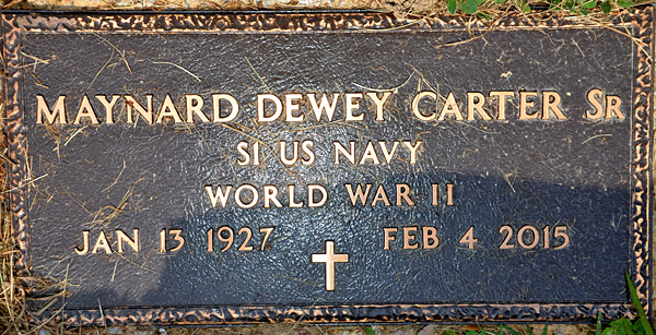 Maynard Dewey Carter Gravestone