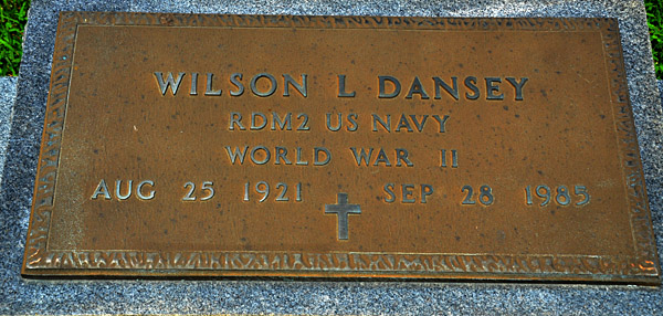Wilson L. Dansey Gravestone