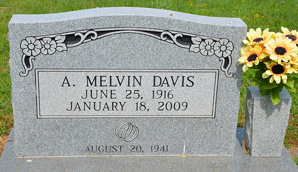 A. Melvin Davis Gravestone