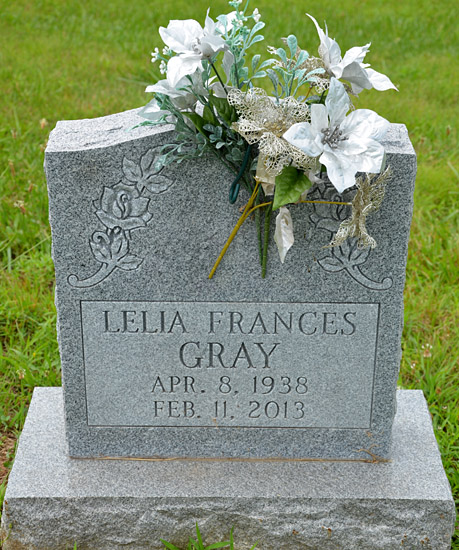Lelia Frances Gray Gravestone 