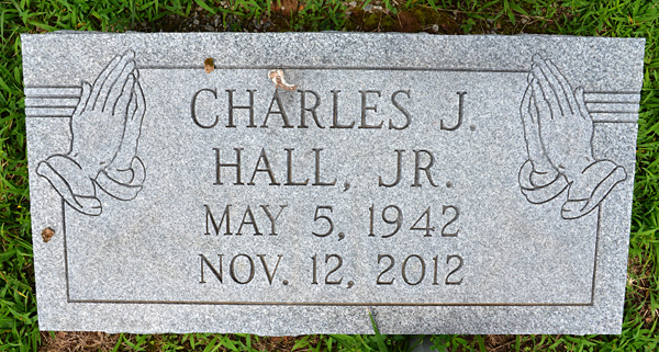 Charles J. Hall, Jr., Gravestone