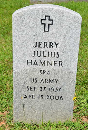Jerry Julius Hamner Gravestone