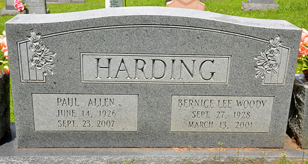 Paul Allen Harding and Bernice Lee Woody Harding