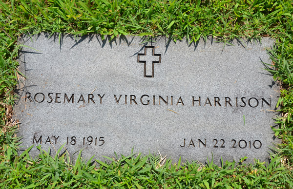 Rosemary Virginia Harrison Gravestone 