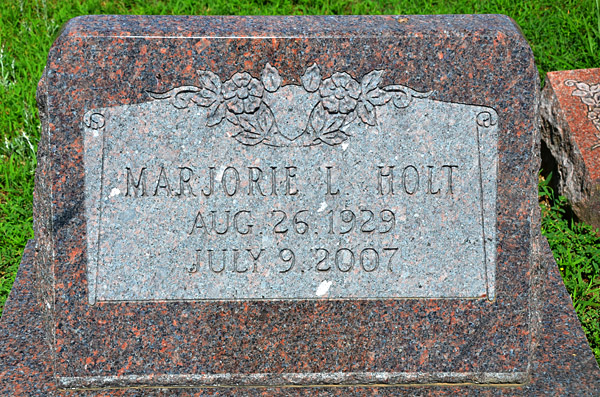 Marjorie L. Holt Gravestone