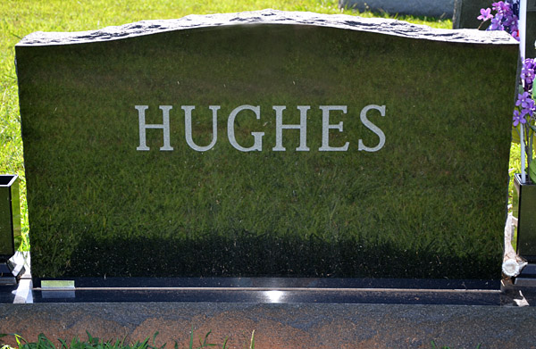 Joseph G. Hughes and Linda J. Hughes Gravestone