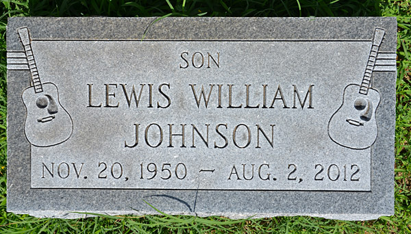 Lewis William Johnson Gravestone