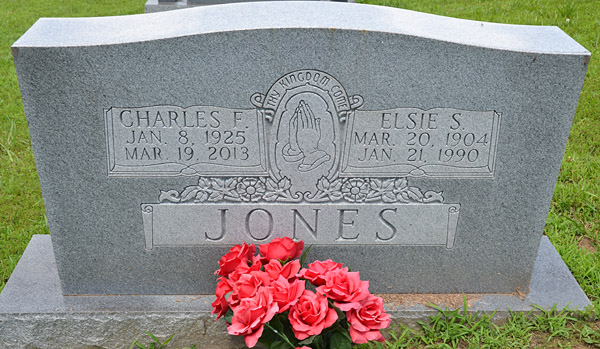 Charles F. Jones and Elsie S. Jones Gravestone 