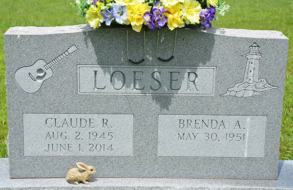 Claude R. Loeser and Brenda A. Loeser Gravestone