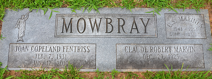 Claude Robert Marvin Mowbray and Joan Copeland Fentriss Mowbray 