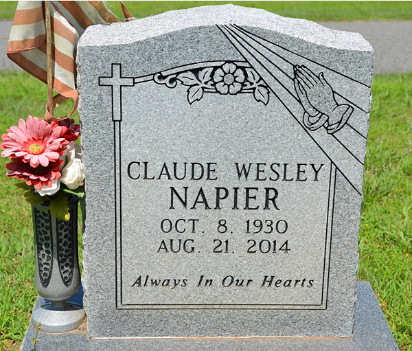 Claude Wesley Napier Gravestone 