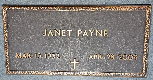 Janet Payne Gravestone