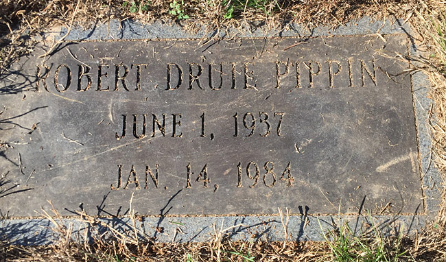 Robert Druie Pippin Gravestone