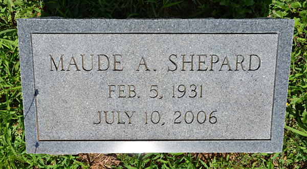 Maude A. Shepard Gravestone 