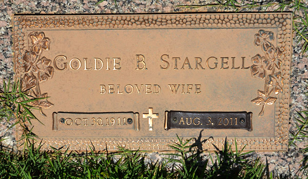 Goldie B. Stargell Gravestone